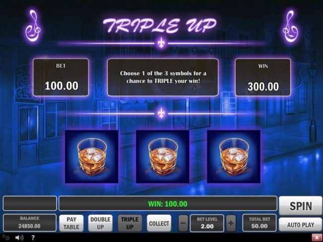 Triple Up Gamble Feature Rules