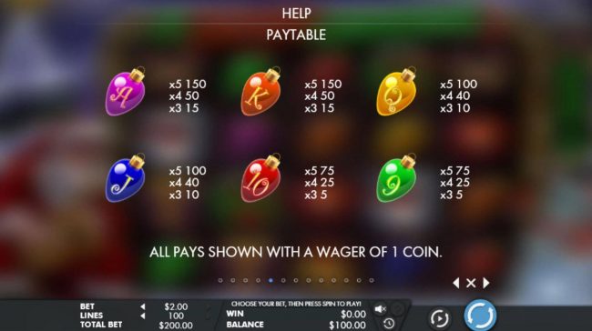 Low value game symbols paytable