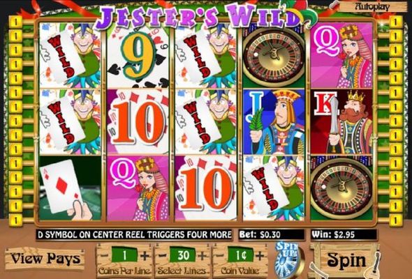 Jester Bonus feature leads to multiple winning paylines.