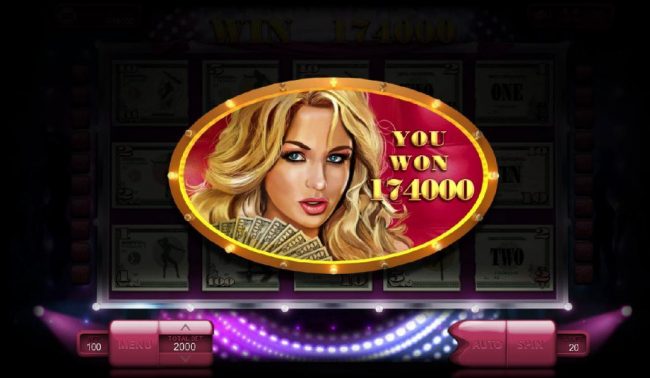 The free spins feature pays out a total of 174,000 coins for a mega win!