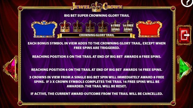 Big Bet Crowning Glory Trail Rules. Continued