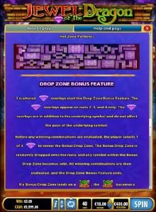 Drop Zone Bonus Feature