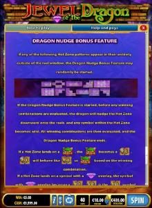 Dragon Nudge Bonus Feature Rules