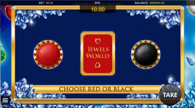 Gamble Feature - To gamble any win press Gamble then select Red or Black.