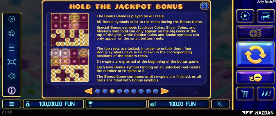 Hold The Jackpots Bonus