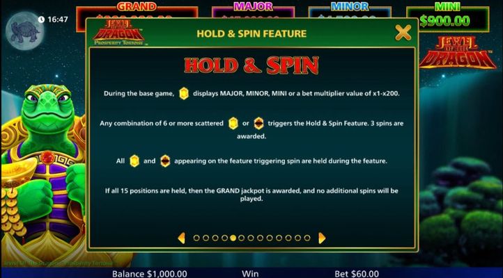 Hold and Spin Feature