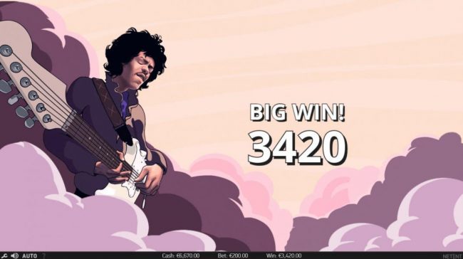 Purple Haze feature triggers a 3420 Big Win!