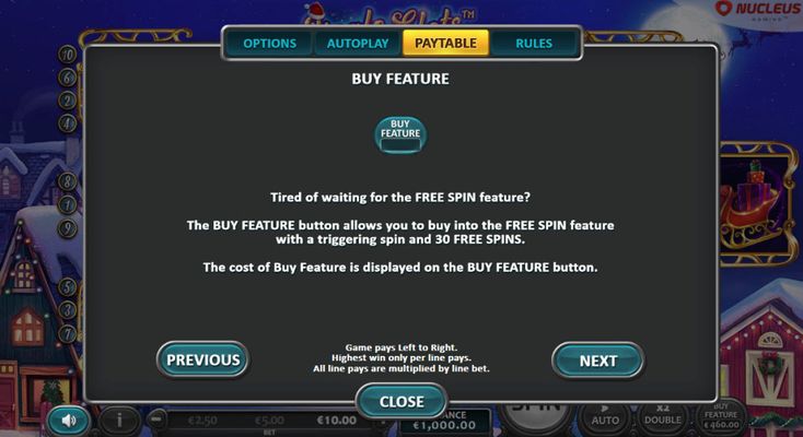 Buy Feature