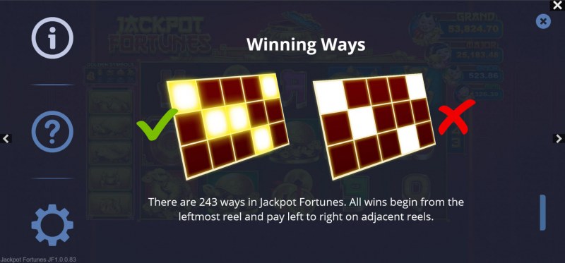 Jackpot Fortunes :: 243 Ways to Win