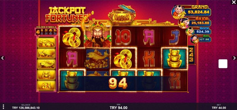 Jackpot Fortunes :: A five of a kind win