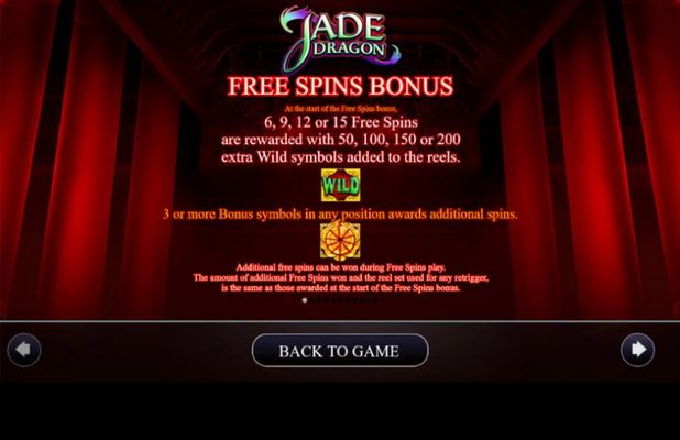 Jade Dragon :: Free Spins Rules
