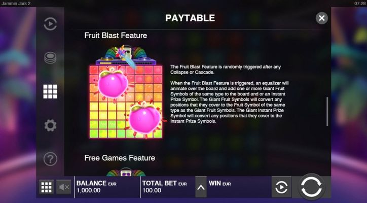 Fruit Blast Feature