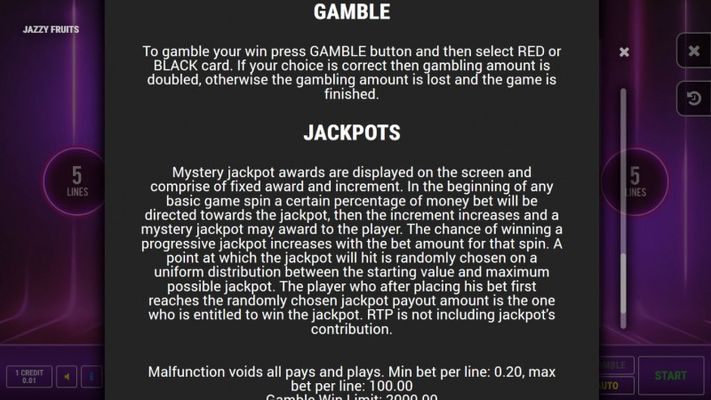 Jackpot Rules