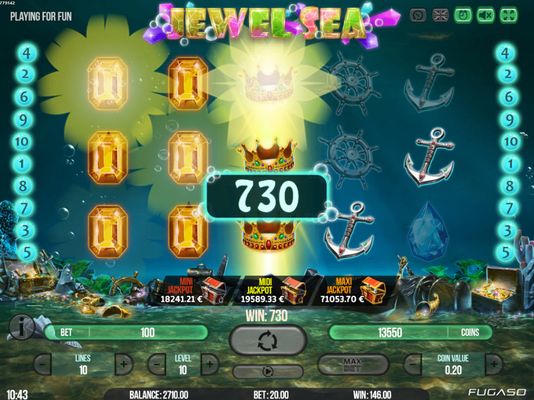 Jewel Sea :: Multiple winning paylines