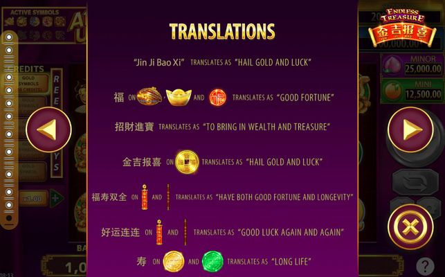 Jin Ji Bao Xi Endless Treasures :: Translations