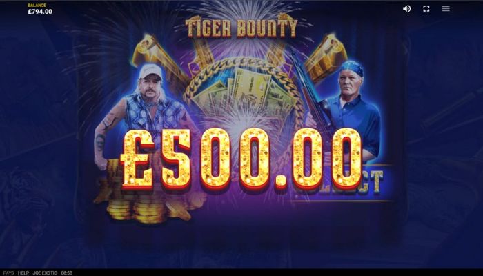 Joe Exotic :: Total Feature Payout