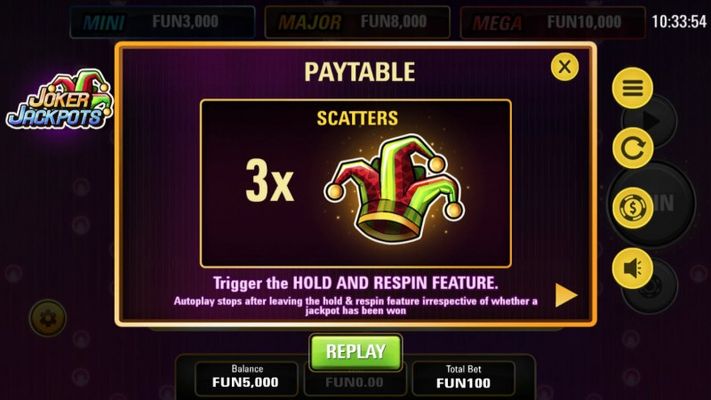 Joker Jackpots :: Scatter Symbol Rules