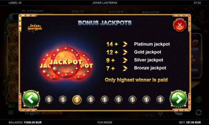 Jackpot Rules