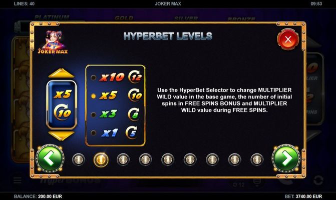 Joker Max :: Hyperbet Levels