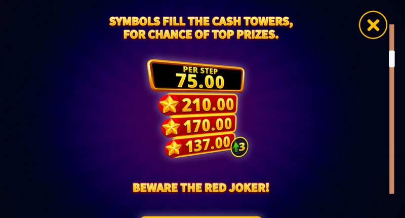 Symbils fill the Cash Towers