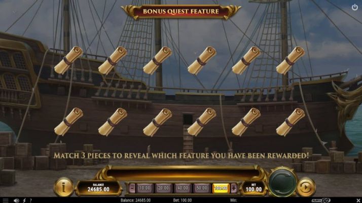 Jolly Roger II :: Bonus pick game board