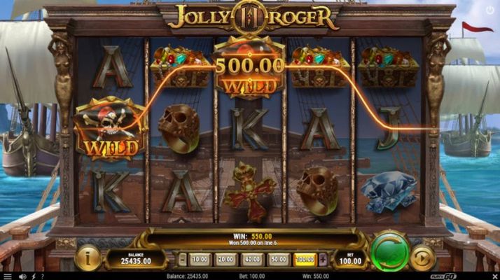 Jolly Roger II :: Four of a kind Win