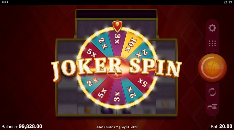 Joker Spin feature randomly triggers