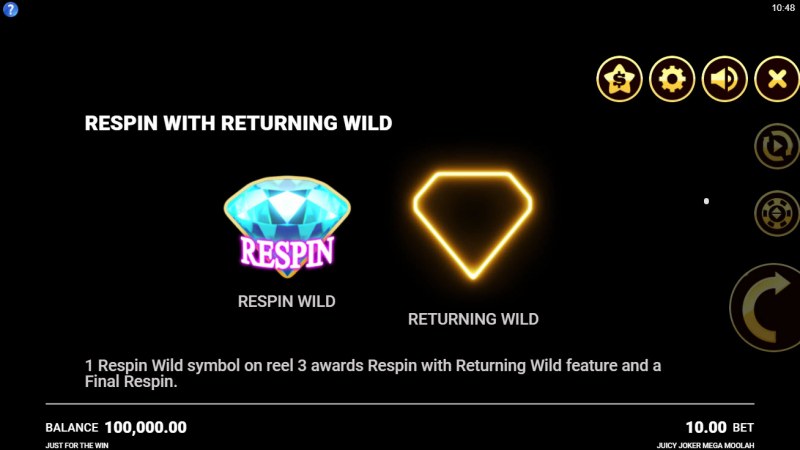 Respin with Returning Wild