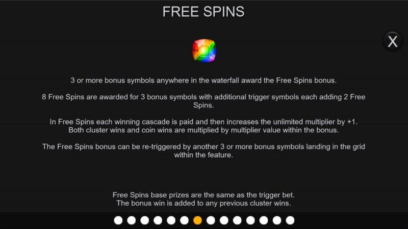 Jungle Falls :: Free Spin Feature Rules