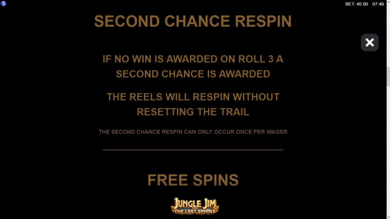 Jungle Jim and the Lost Sphinx :: Second Chance Re-Spin