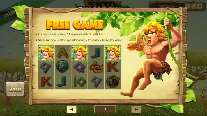 Jungle King :: Free Spins Rules