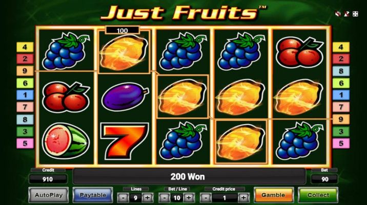 Just Fruits :: Multiple winning paylines