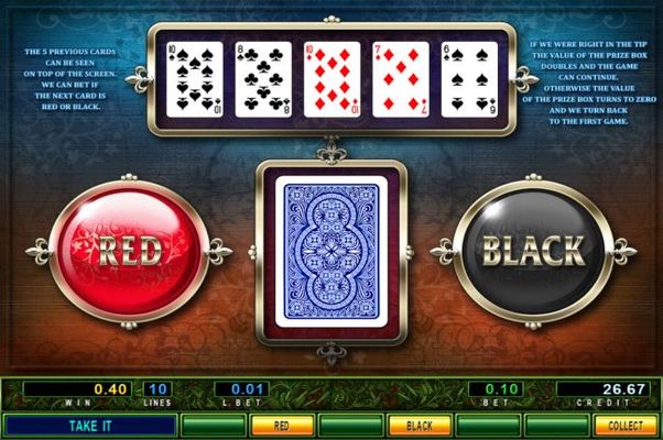 Red or Black Gamble feature