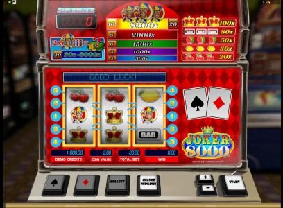 manin game board featuring 3 reels and 5 paylines