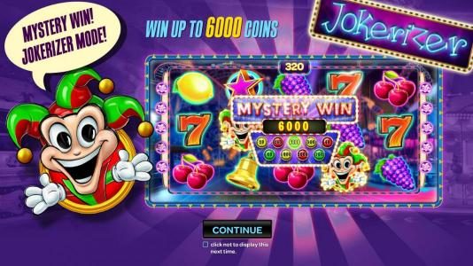Mystery Win Jokerizer Mode! win up to 6000 coins