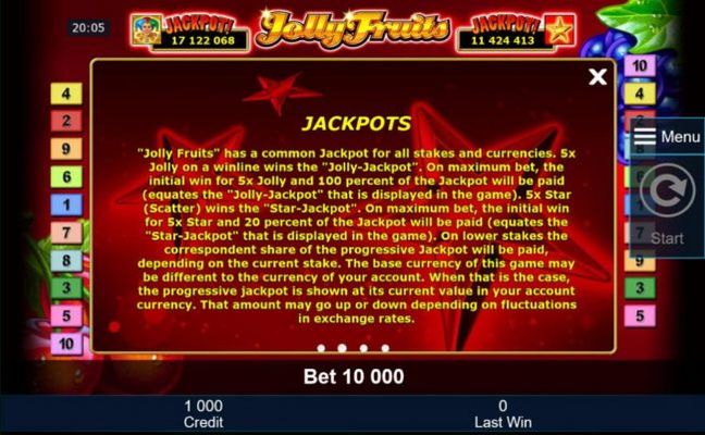 Progressive Jackpot Game Rules