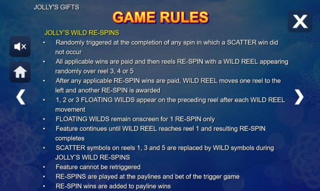 Rules - Wild Re-Spins