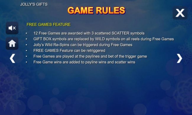 Rules - Free Games Feature