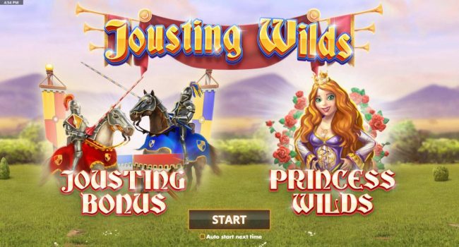 Game features include: Jousting Bonus and Princess Wilds!