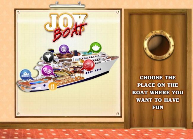 Choose the place on the boat where you want to have fun.