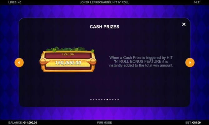 Cash Prizes