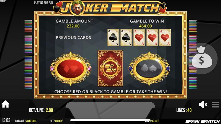 Red or Black Gamble Feature