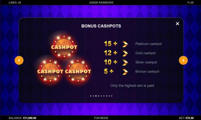 Bonus Cashpots
