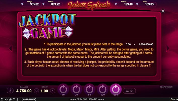 Jackpot Feature