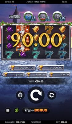 Three of a Kind win