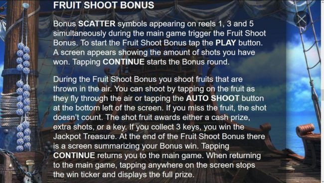 Fruit Shoot Bonus Rules