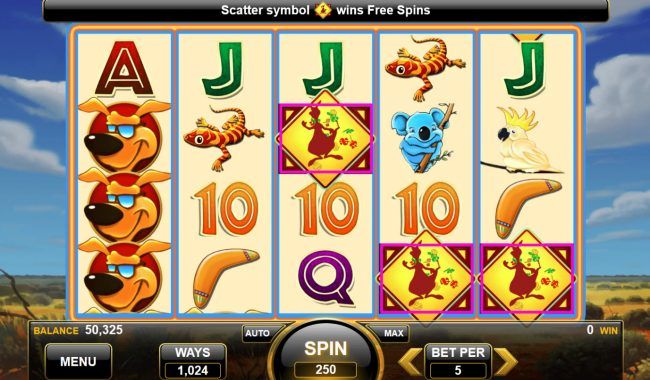 Scatter win triggers the free spins feature