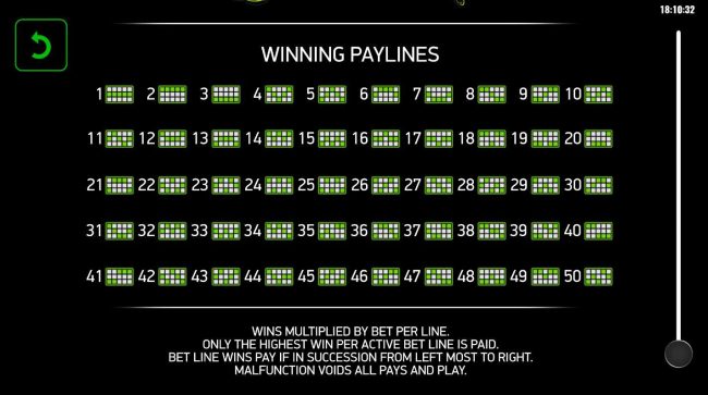Paylines 1-50