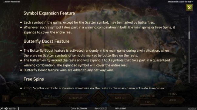 Symbol Expansion Feature and Butterfly Boost Feature Rules