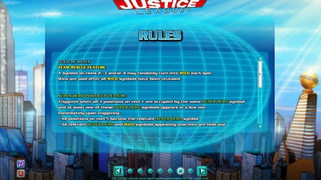 Feature Rules and Super Hero Power-Up Feature Rules